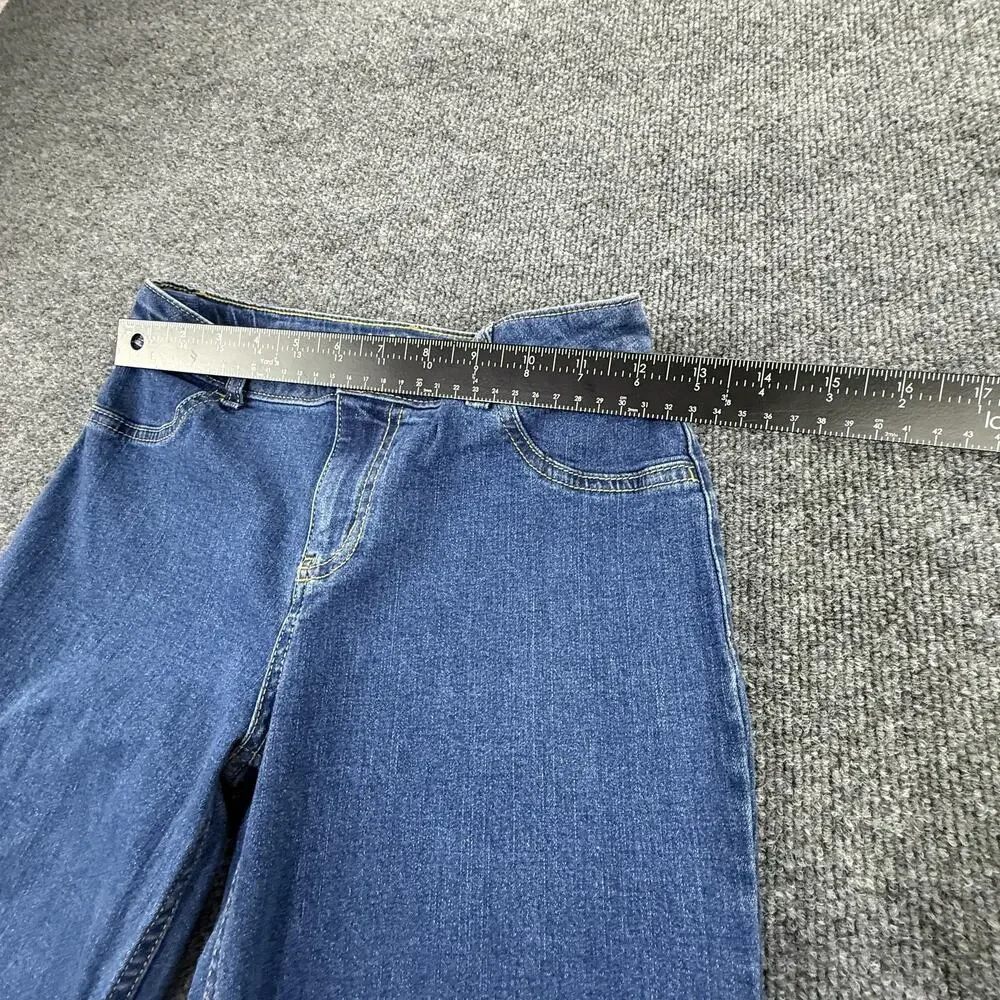 Cat & Jack Jeans Youth 14 Blue Straight Super Stretch Denim Adjustable Waist‎